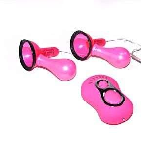 Stimolatore capezzoli rosa con telecomando e 7 vibrazioni